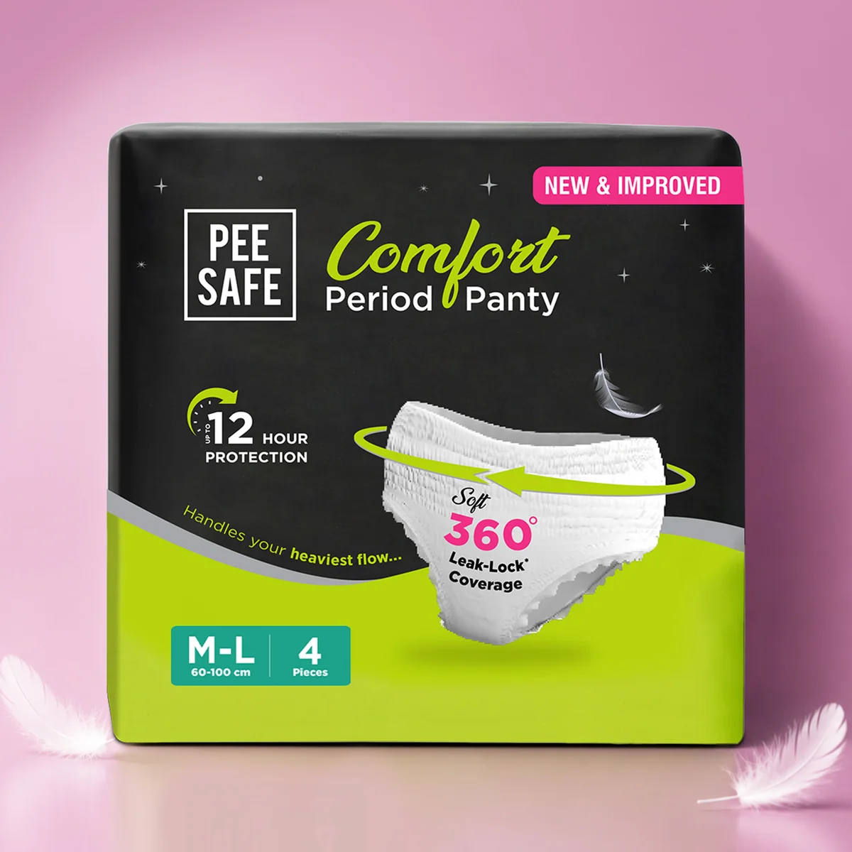 Pee safe-Disposable Period Panty (M-L) Pack of 4