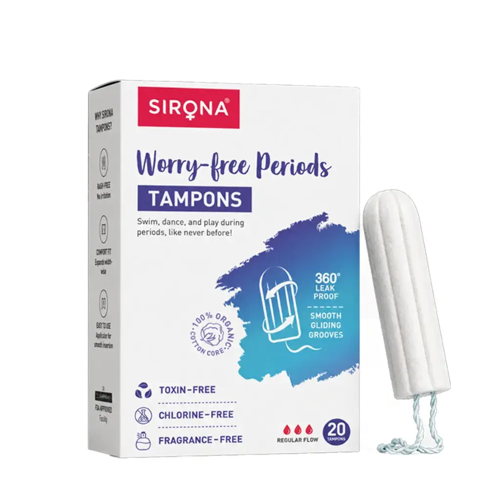 Sirona-Regular Flow Tampons (1 Pack of 20 Tampons)