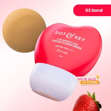 Dot & Key-Strawberry Dew Tinted Sunscreen SPF 50+ PA++++ With New-Age UV Filters -Sand-03-50 ml