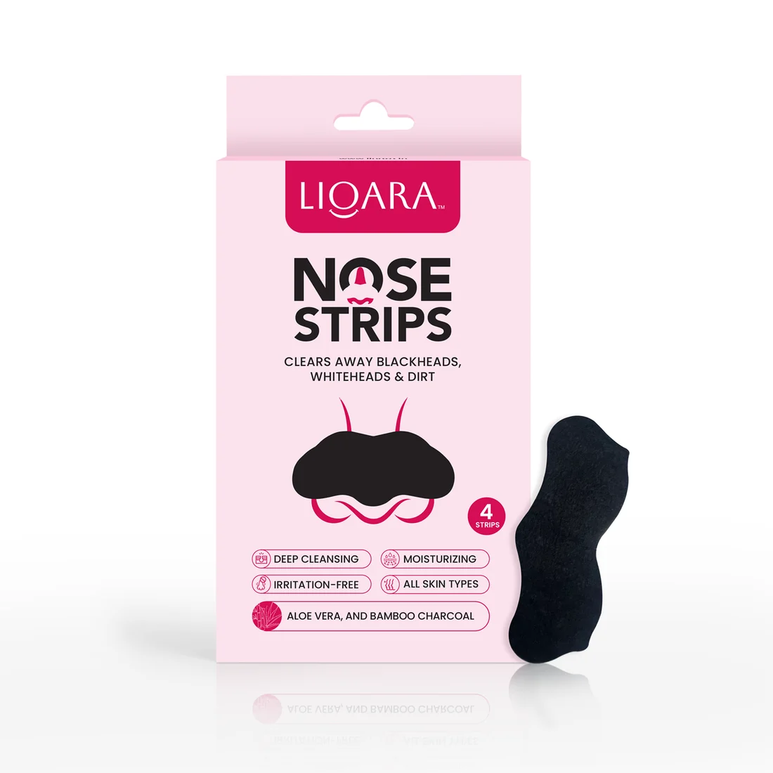 Lioara Bamboo Charcoal Nose Strips