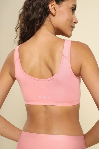Van Heusen Women Salmon Solid Wireless Non Padded Bra