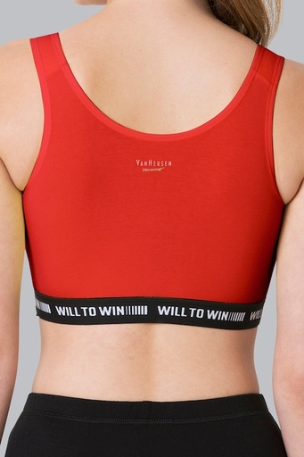 [44006-TOMATO RED-L] Van Heusen Proactive Women Tomato Red Anti Bacterial Wireless Sports Bra