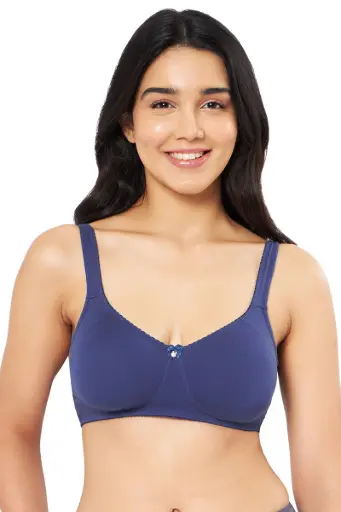 Amante Magic Shaper Non-padded & Non-wired Bra - Blue opal