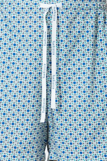 Van Heusen Women Cluster Tile Allover Print Functional Pocket Superior Drape Lounge Shorts