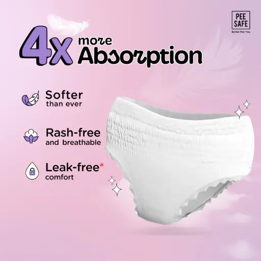 [PERIOD PANTY L-XL] Pee safe-Disposable Period Panty (L-XL) Pack of 4