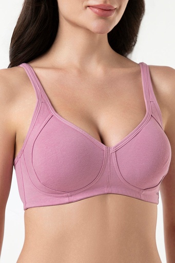  Amante-Cool Contour Non-Padded Non-Wired Bra with Aloe Finish -Mauve Orchid