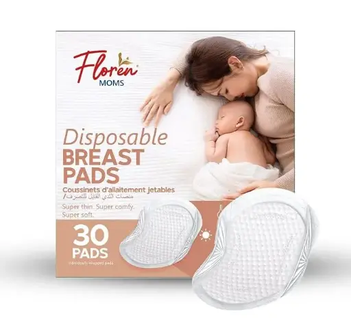 [BREAST PAD]  Floren Disposable Nursing Breast Pads 30Pcs | 