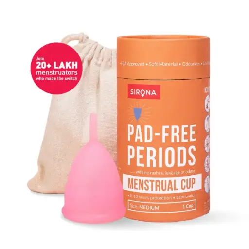 [Menstrual cup-Single pack-M] Sirona-Menstrual Cup Single Pack - Medium