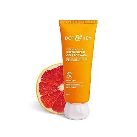 [SICLIAN BLOOD ORANGE-100ML] Dot & Key-Vitamin C + E Gel Face Wash for Glowing Skin