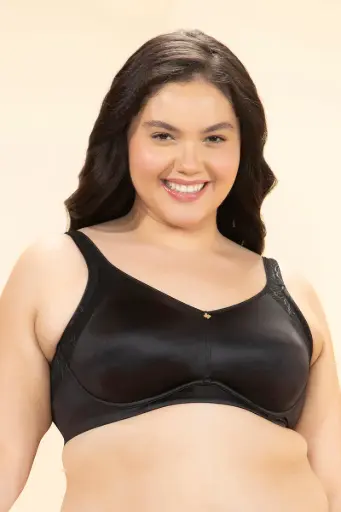 AMANTE-A78001-ELEGANT SUPPORT BRA -BLACK