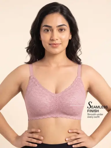 Dermawear Women Breezeology Half Lace Bra B-204
