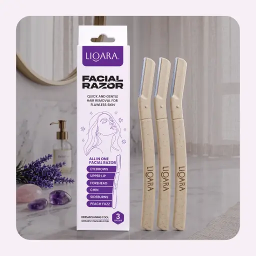 [LIOARA-RAZOR-PACK OF 3] LIOARA-Facial Razor Pack of 3