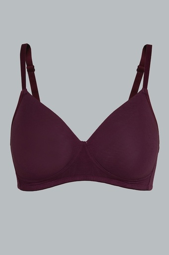 Van Heusen Women Potent Purple Solid Wireless Padded T-Shirt Bra