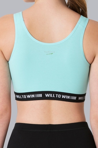 Van Heusen Proactive Women Aruba Blue Anti Bacterial Wireless Sports Bra