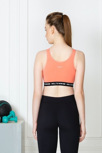 Van Heusen Proactive Women Coral Anti Bacterial Wireless Sports Bra