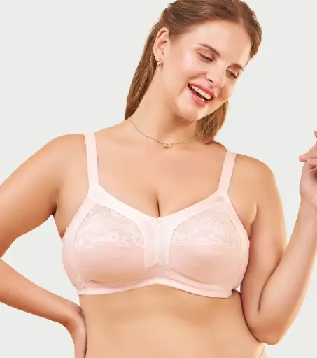 Enamor-M-Frame Side Shaper Panel Women's Cotton Everyday Bra - Non Padded, Wirefree, Full Coverage -  Pearl